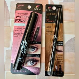 Kokie Waterproof Ultra-Hold Mascara & Black Silk Gel Eyeliner Duo — Black